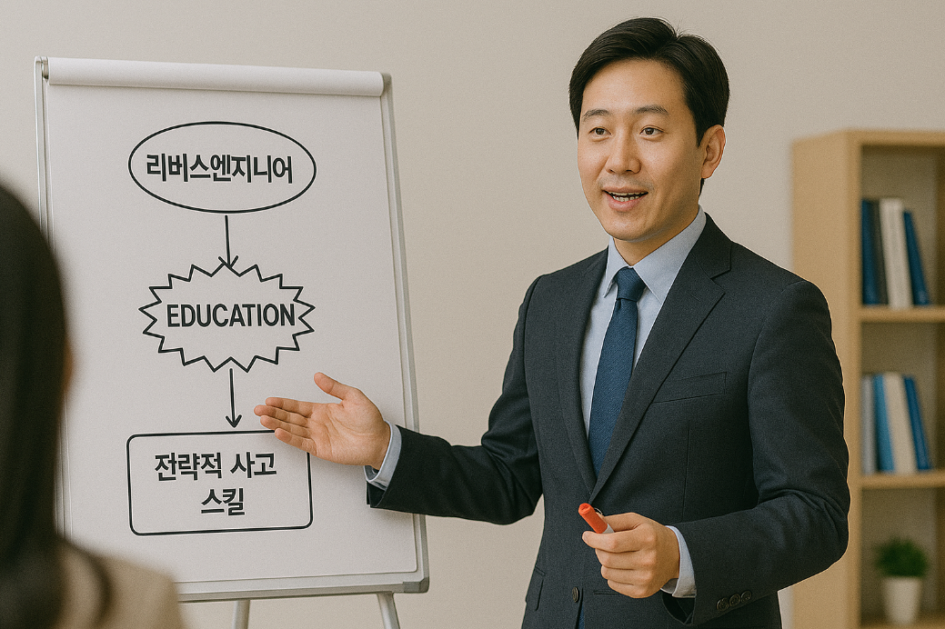 리버스엔지니어링 교육 사업으로 전략적 사고 스킬 판매