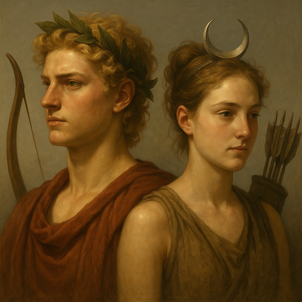 아프테미스, 아폴론