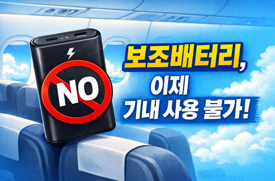 비행기 안에서 보조배터리 충전하면 안 돼요? 항공사 새 규정 총정리