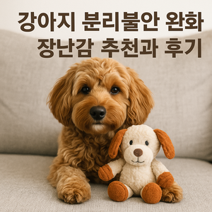 강아지 분리불안 완화 장난감 추천 후기