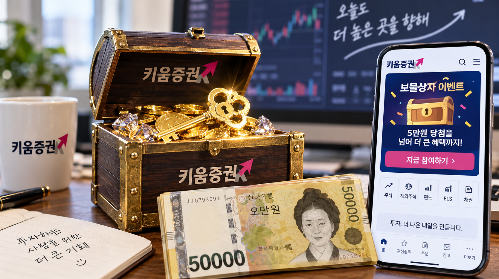 키움증권 보물상자 열쇠와 지급 조건 3분 완벽 정리