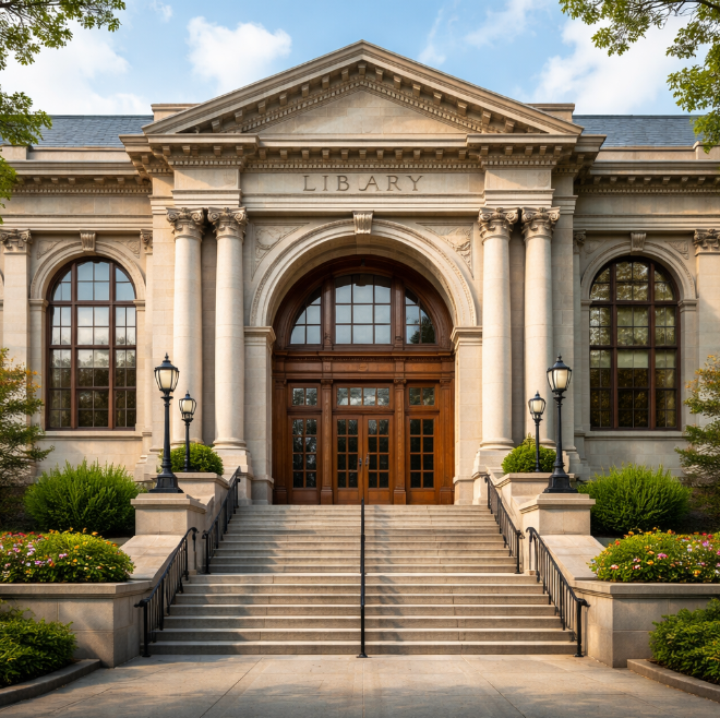 도서관 정문 이미지