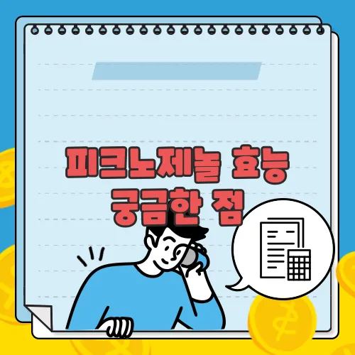 피크노제놀 효능 궁금한 점, 풀어보죠