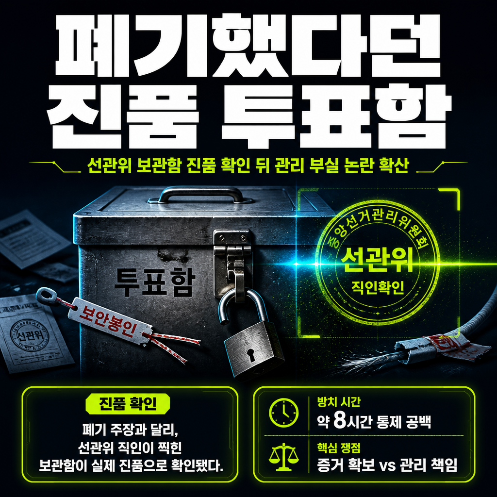폐기했다던 진품 투표함