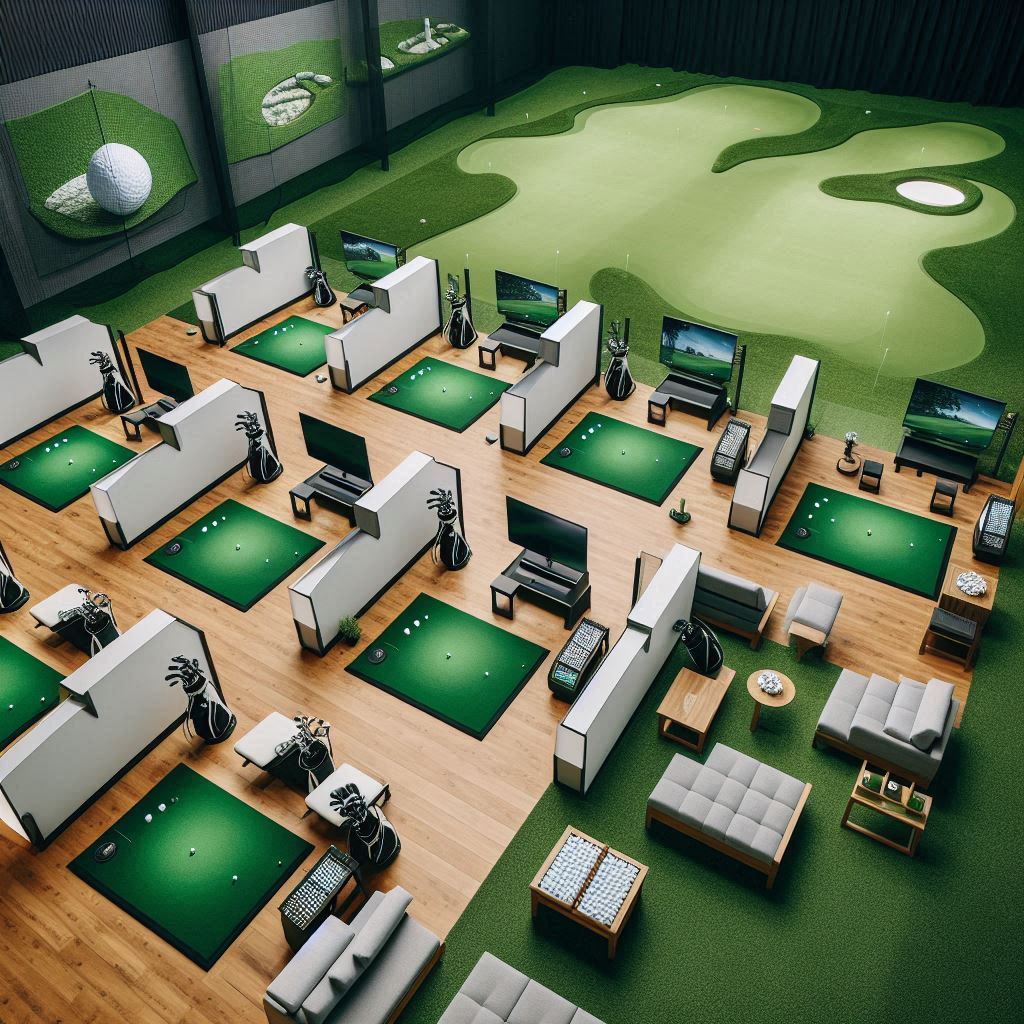 실내골프연습장 배경