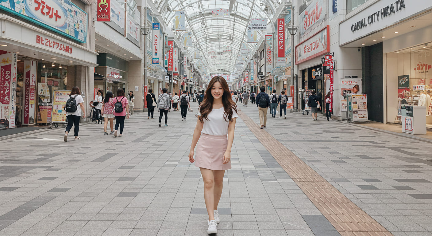 일본여행을 다니는 여자