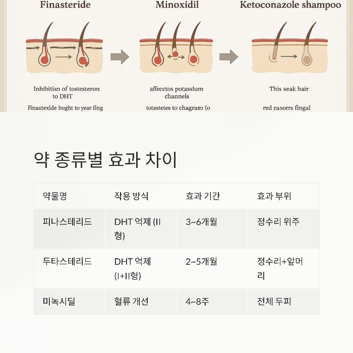 약 종류별 효과 차이 비교