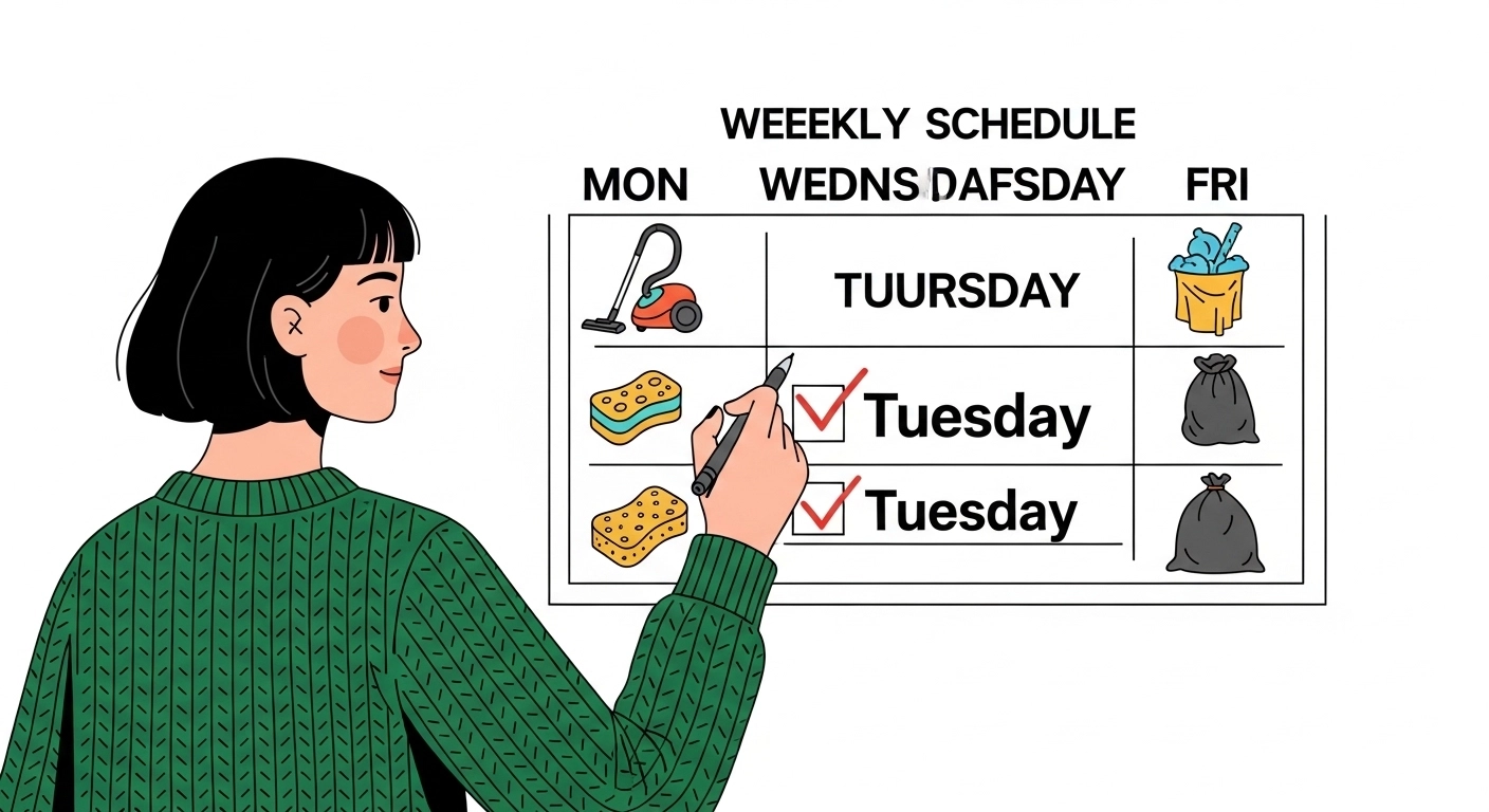 청소는 몰아서 하는 게 아니라 쪼개서 하는 겁니다