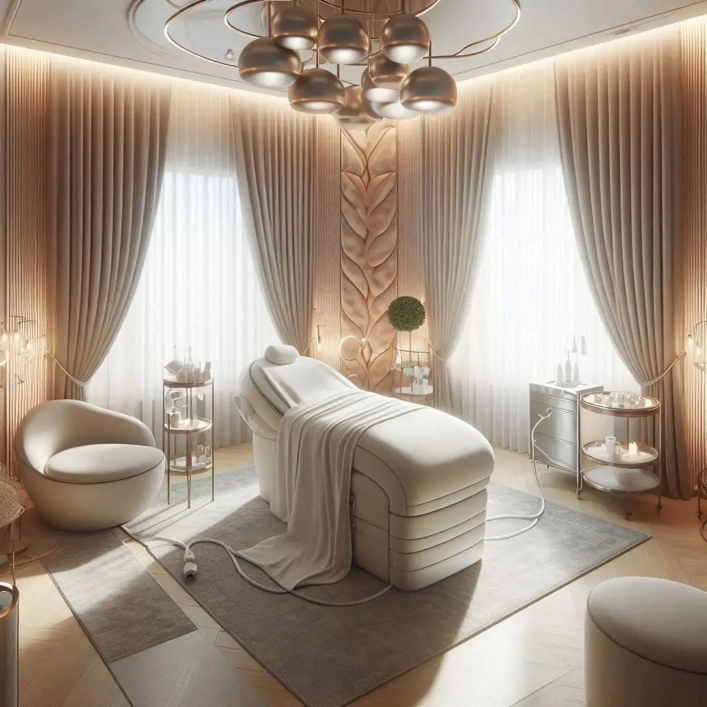 피부,체형관리 샵 배경