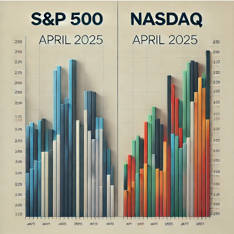 2025년 4월 미국주식, S&amp;P500과 NASDAQ 비교