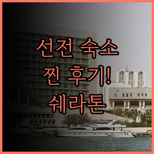 쉐라톤 선전 난산 찐 후기 쾌적함과 