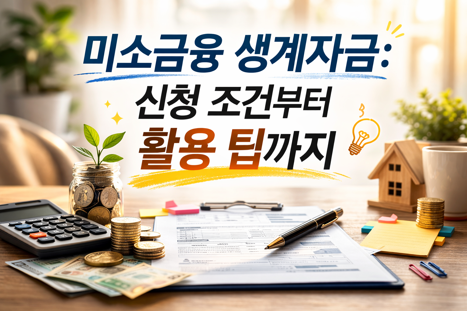 미소금융 생계자금: 신청 조건부터 활용 팁까지 (2026 최신)