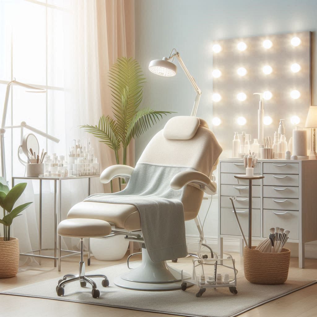 피부,체형관리 샵 배경