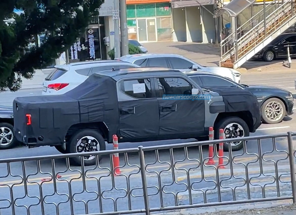 기아 픽업트럭 타스만 테스트카 스파이샷