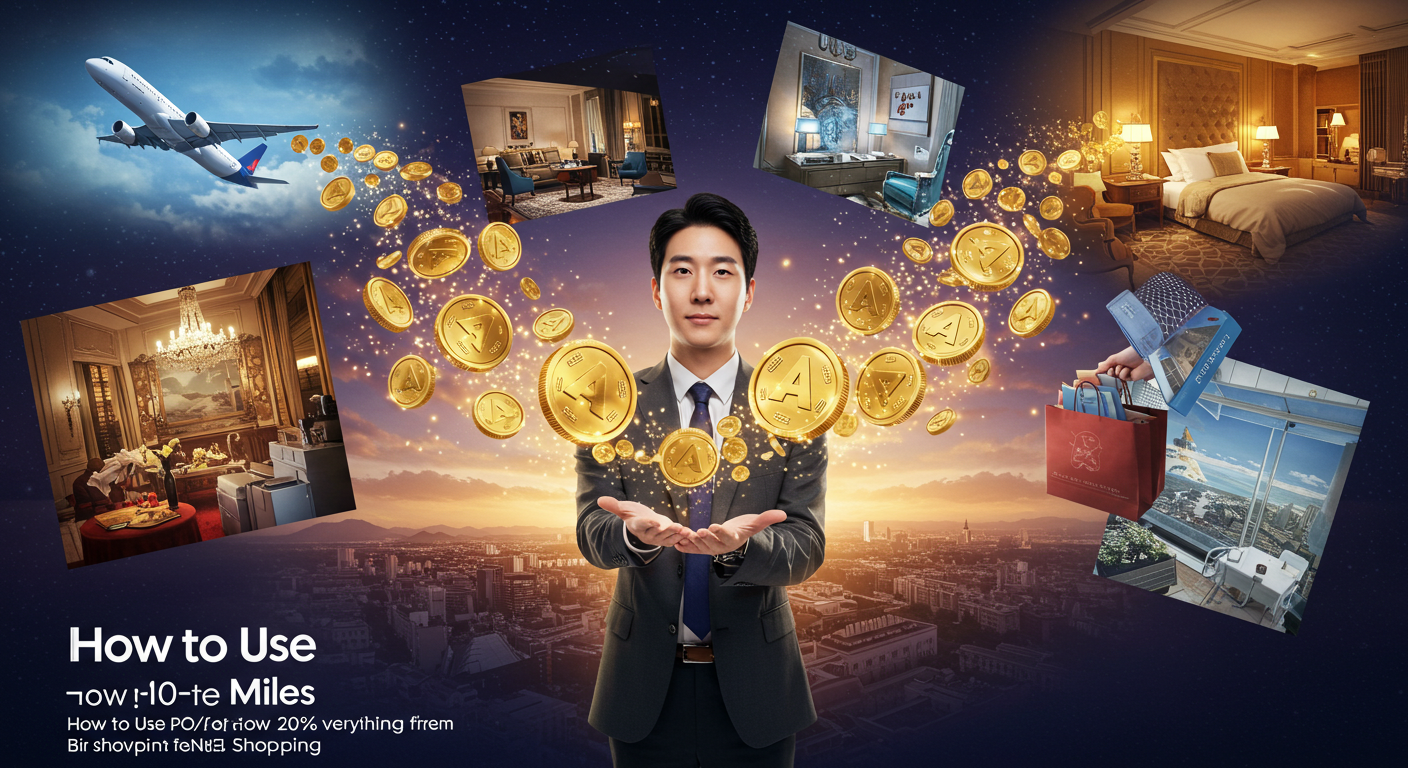 아시아나 마일리지 사용법 항공권부터 쇼핑까지 200% 활용하는 방법은