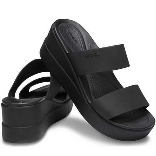 크록스 브루클린 미드 웨지 샌들