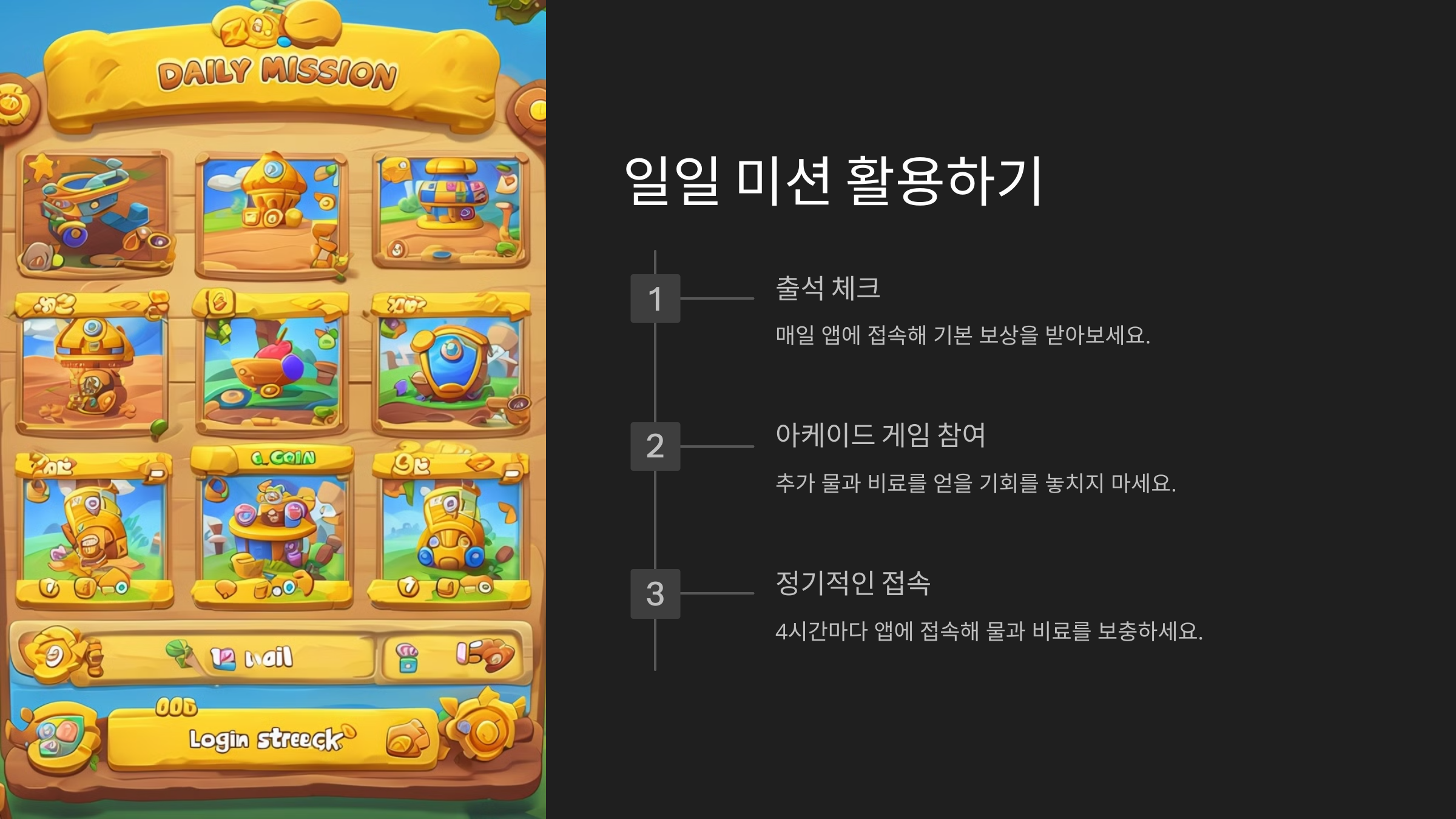 일일 미션 활용하기