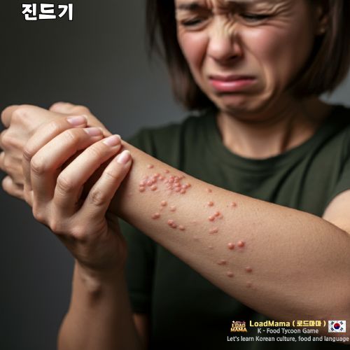 진드기 물린 상황