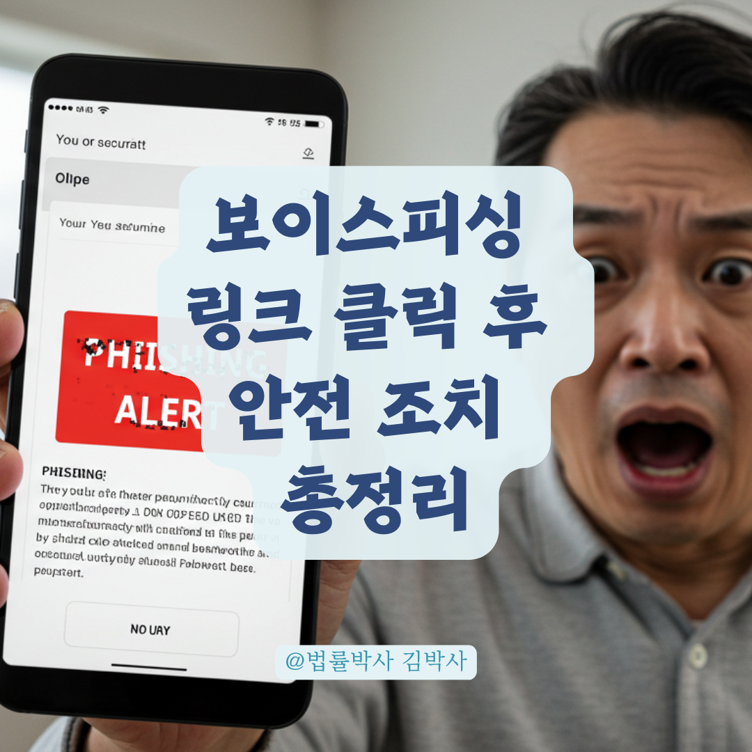 보이스피싱 링크, 클릭만 해도 위험할까? 접속 후 취해야 할 조치 총정리.