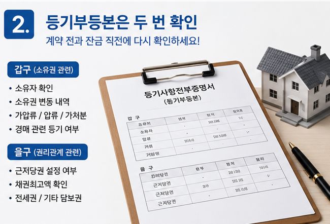 서울 아파트 전세 계약 체크리스트