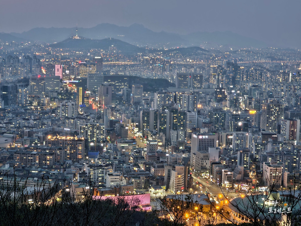 우면산 야경 기록