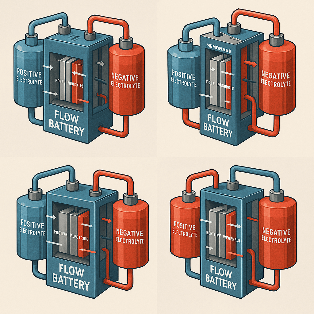 플로우 배터리의 구조와 원리