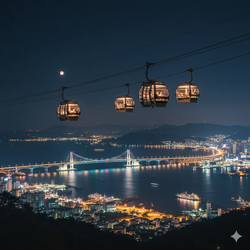 아름다운 야경과 낭만적인 분위기의 여수 사진