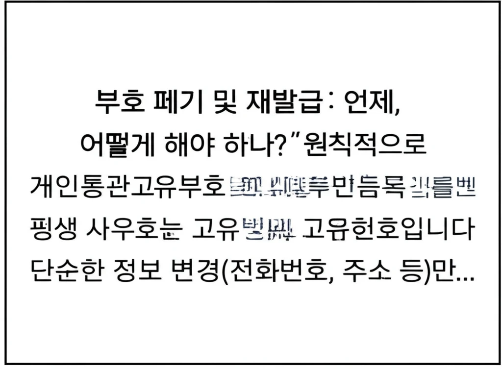 해외 직구 개인통관번호 주소 전화번호..