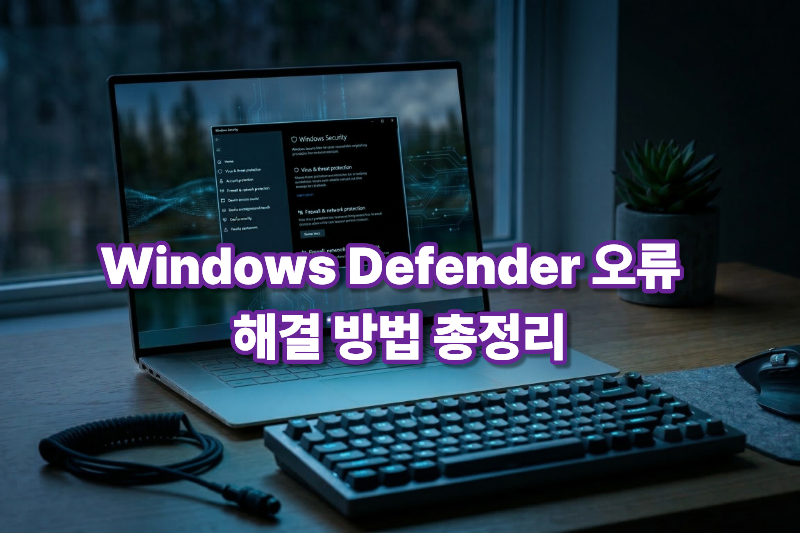 윈도우 디펜더 오류 해결 대표 이미지