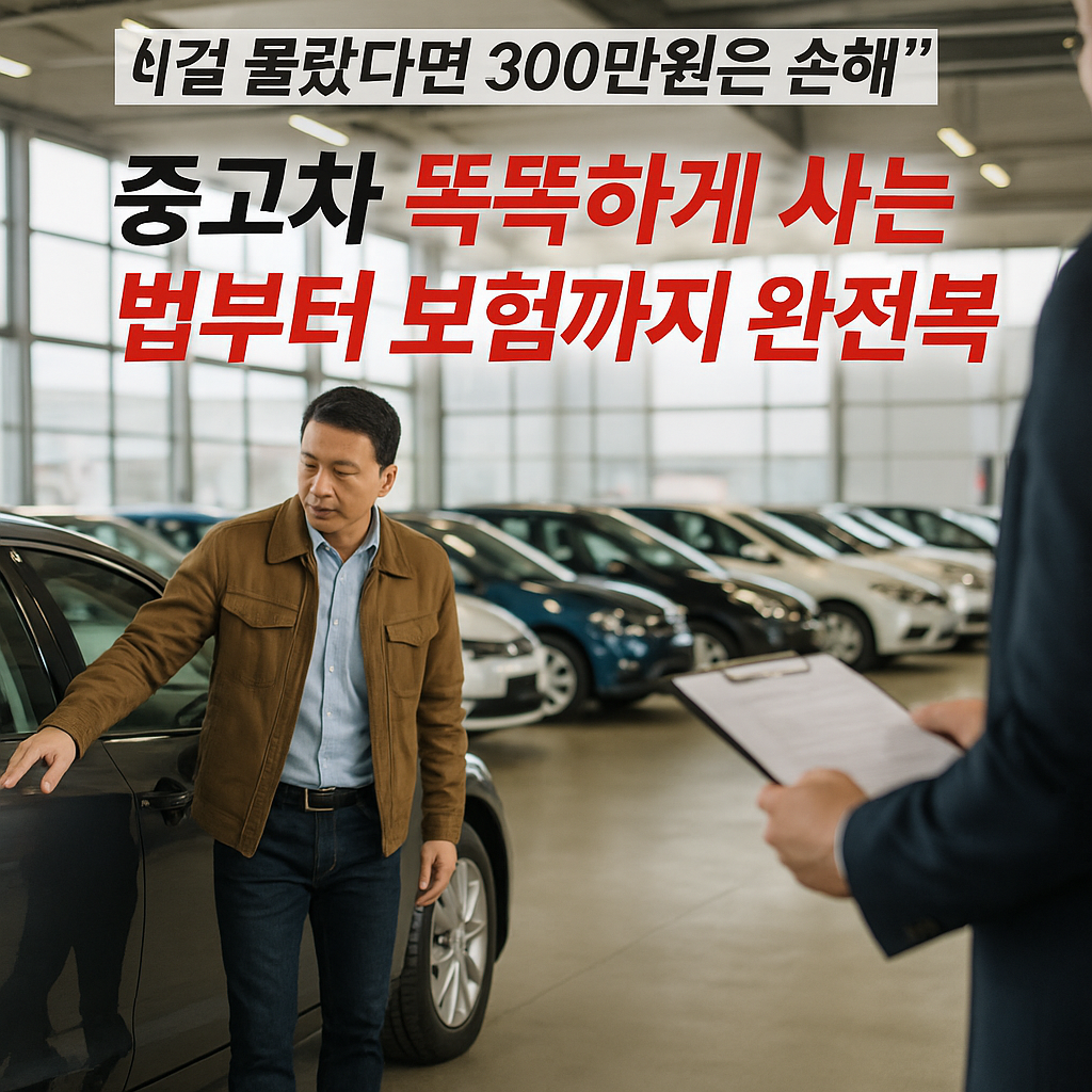 중고차 똑똑하게 사는 법부터 보험까지