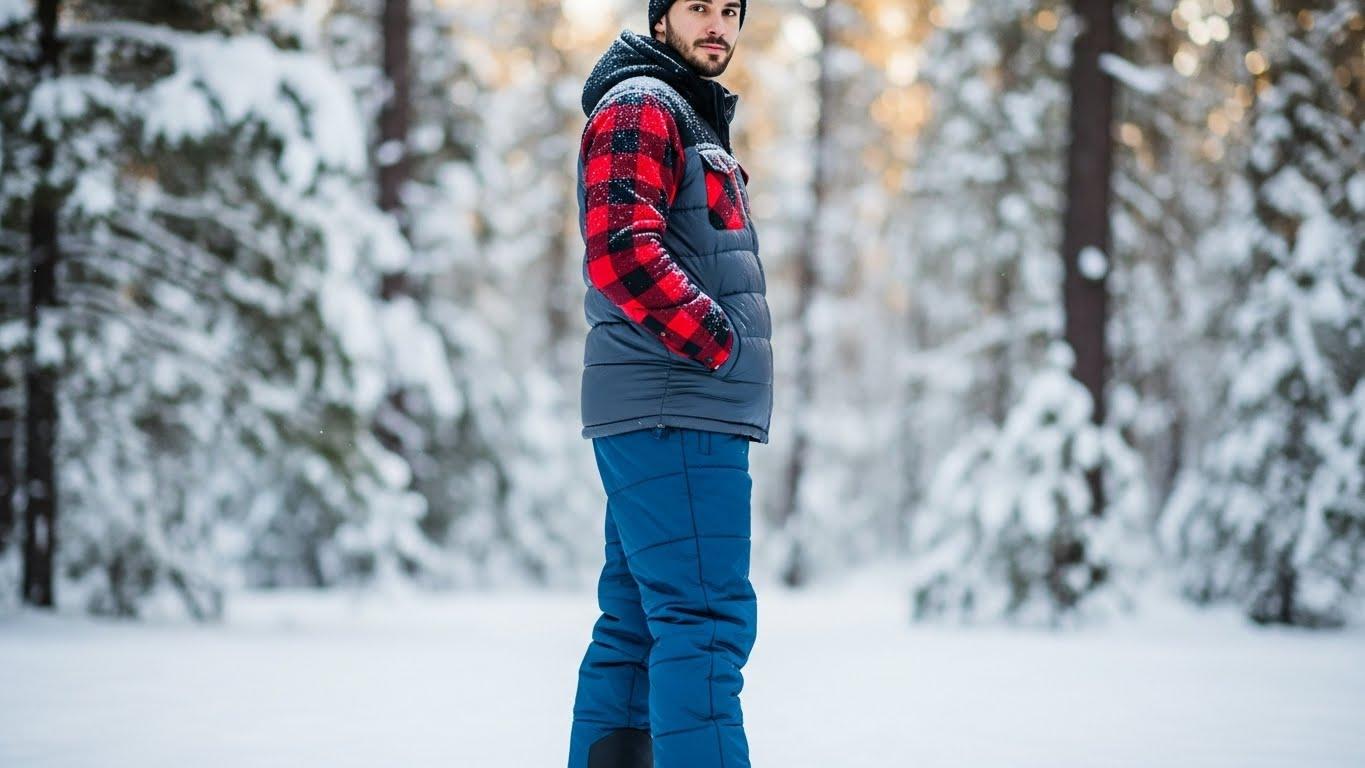 남자 겨울 패딩바지