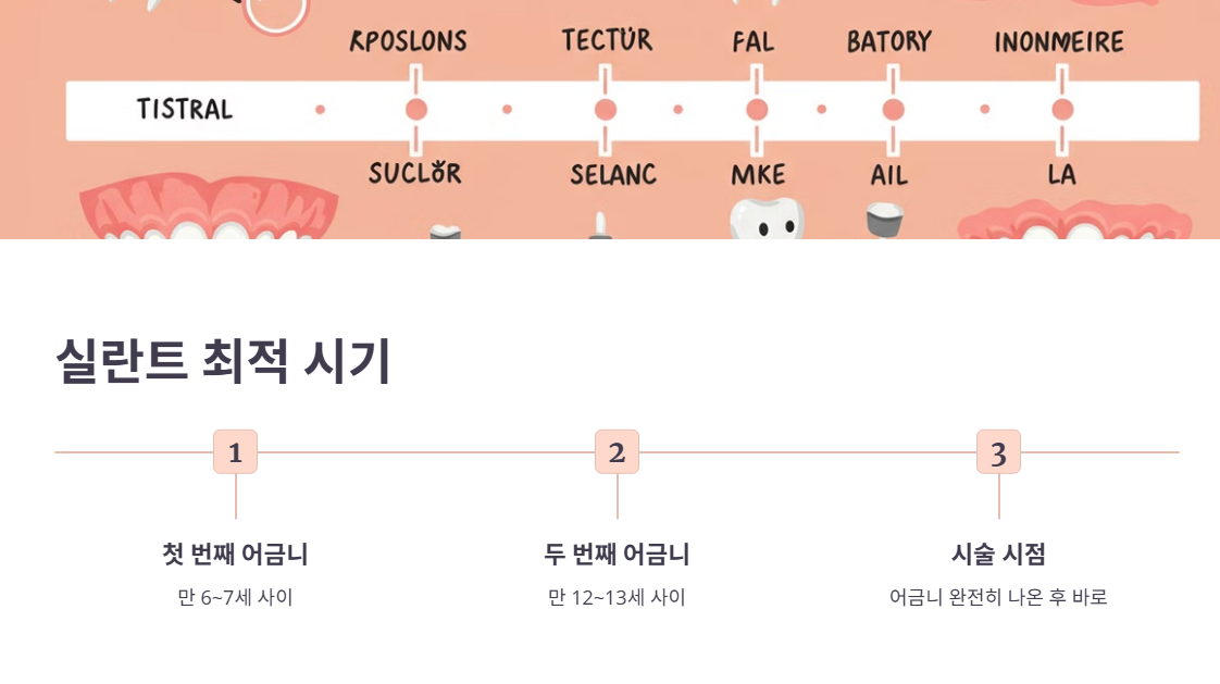 실란트 최적 시기