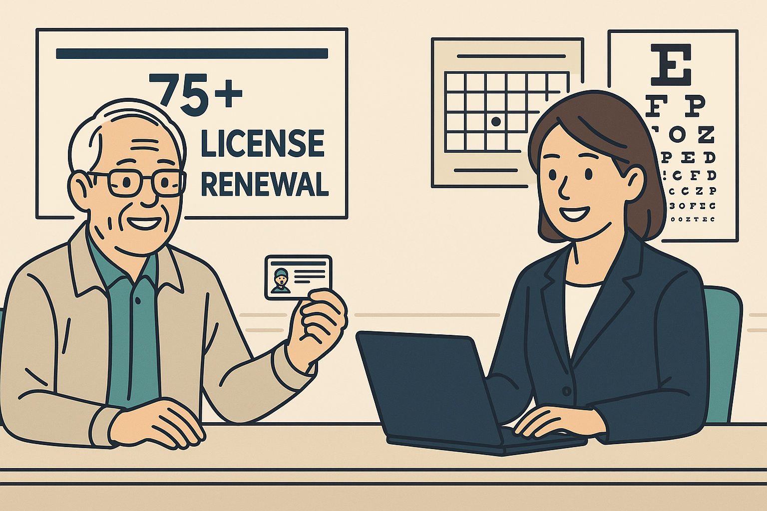 2025년 시니어 운전면허 자격유지 조건 – 만 75세 이상 갱신 주의사항