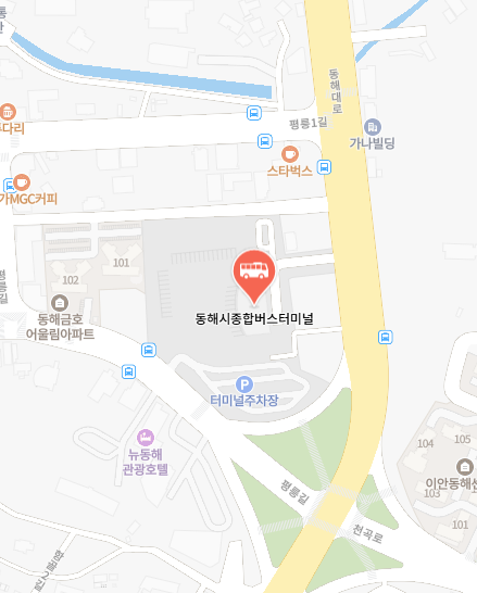동해시종합버스터미널 위치