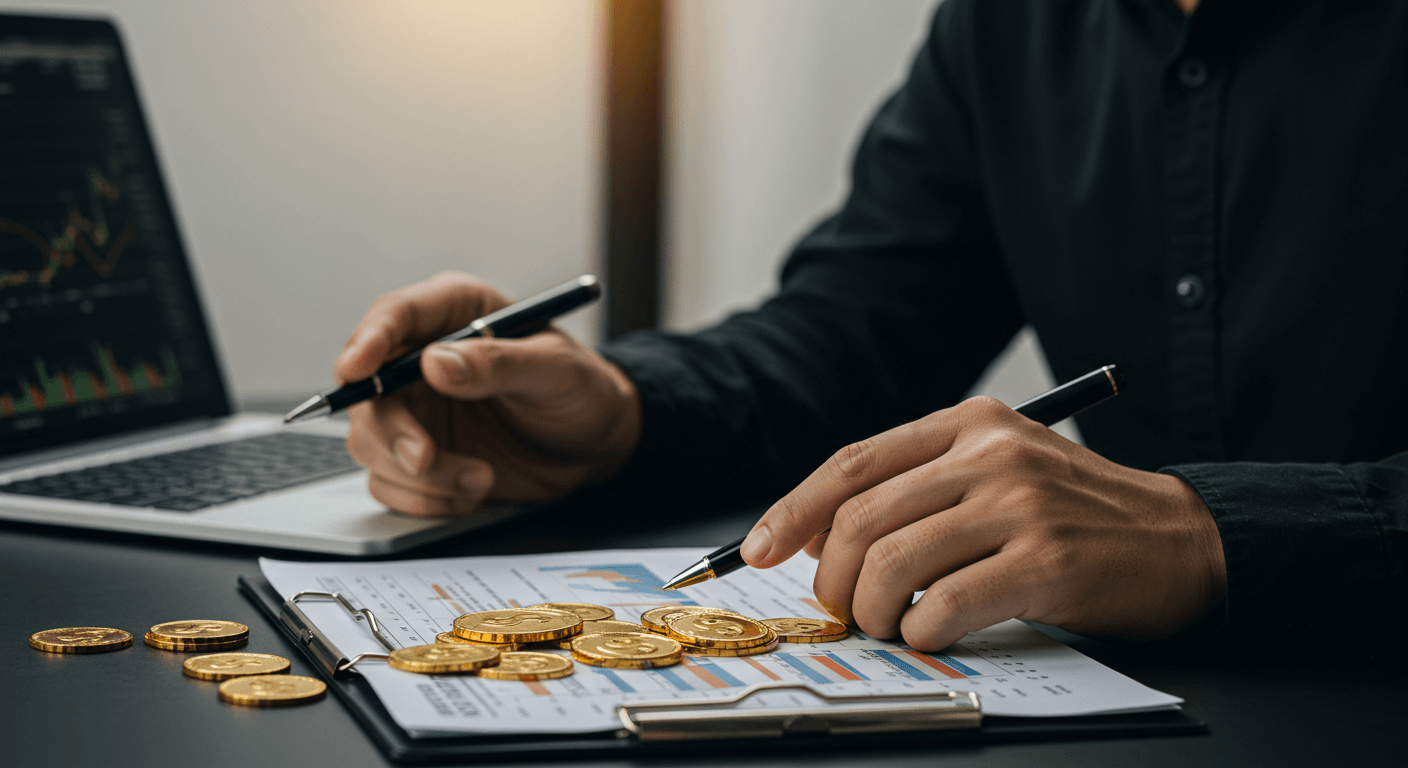 금값과 환율 변동을 비교하는 모습