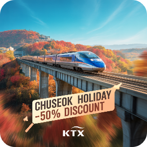 2025 코레일 추석 연휴 열차 반값(50%)할인 이미지 
