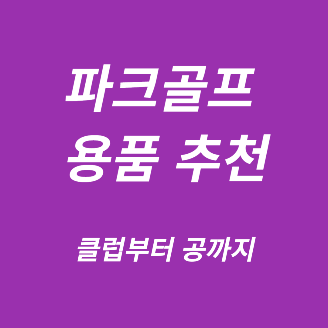 파크골프 용품 추천