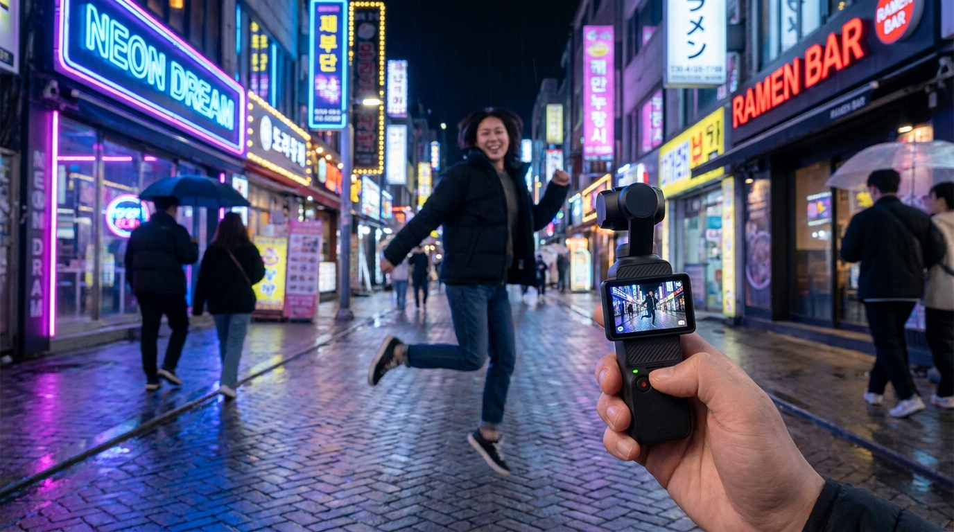 야간에도 노이즈 없이 선명하게 촬영할 수 있는 오즈모포켓 4 최적화 세팅 가이드