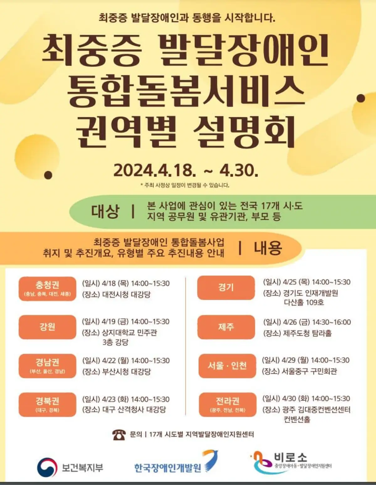 최중증발달장애인 통합돌봄서비스