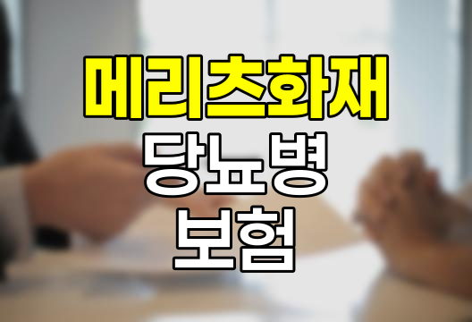 메리츠화재 당뇨병진단비Ⅱ 보험 상세 분석, 보장 내용, 약관, 청구 정보 관련 정보