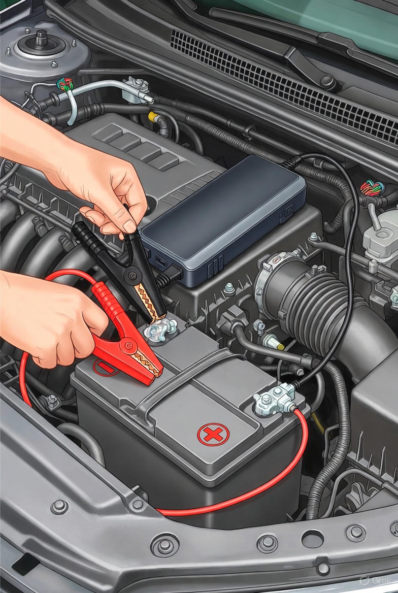 자동차 배터리 방전 예방 관련 사진