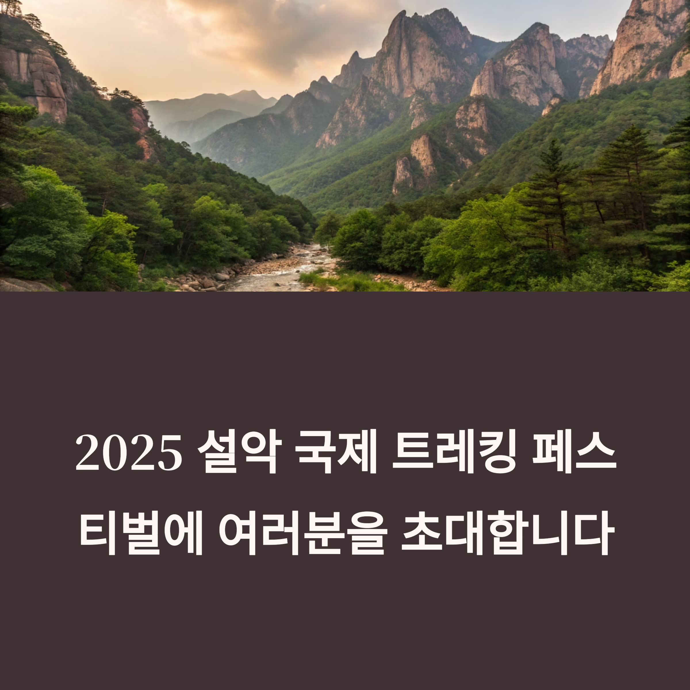 설악 국제 트레킹 페스티벌 2025