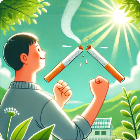 금연 스트레스 사진