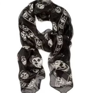 해골스카프 이미지