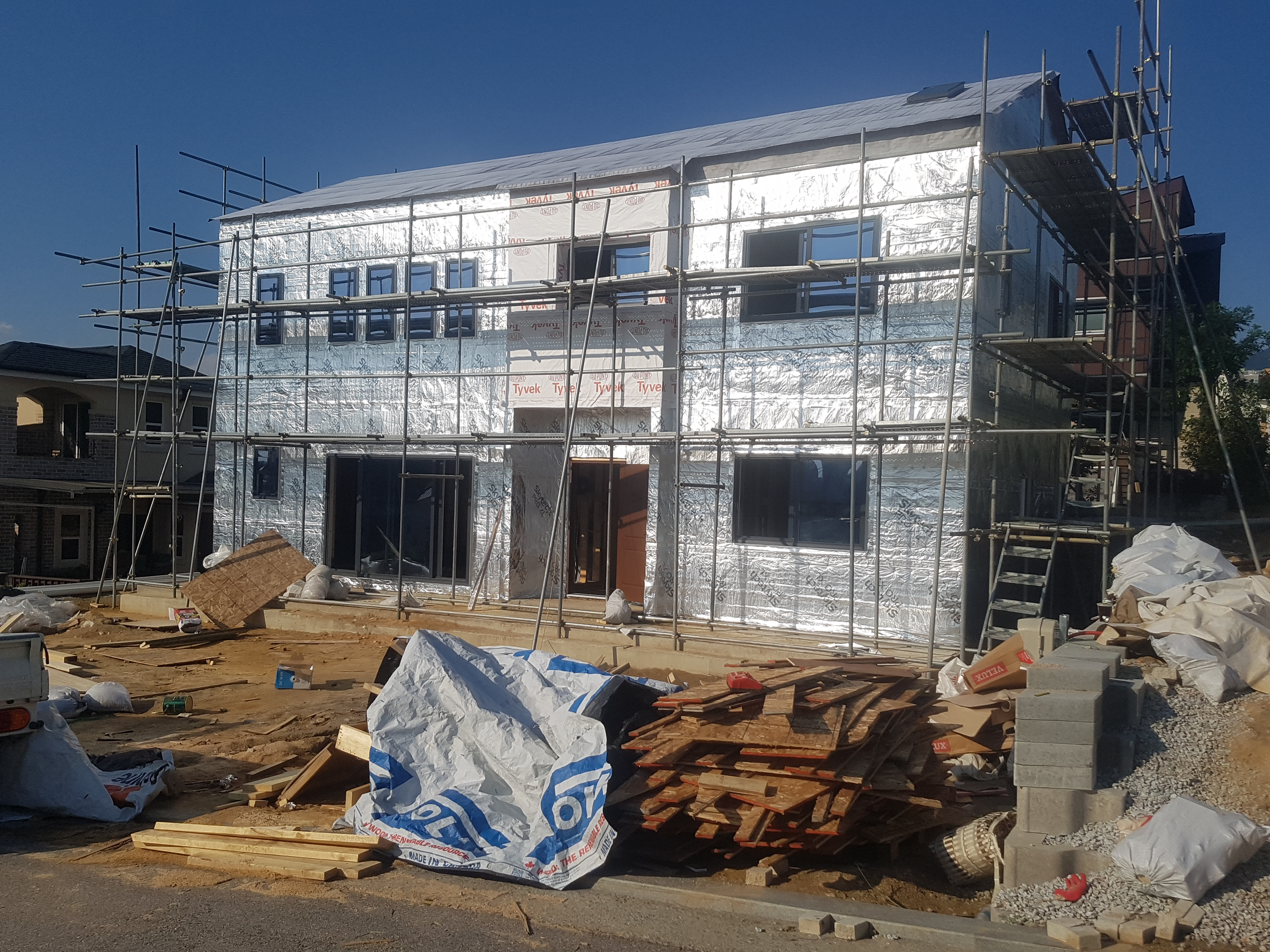 목조주택시공사진