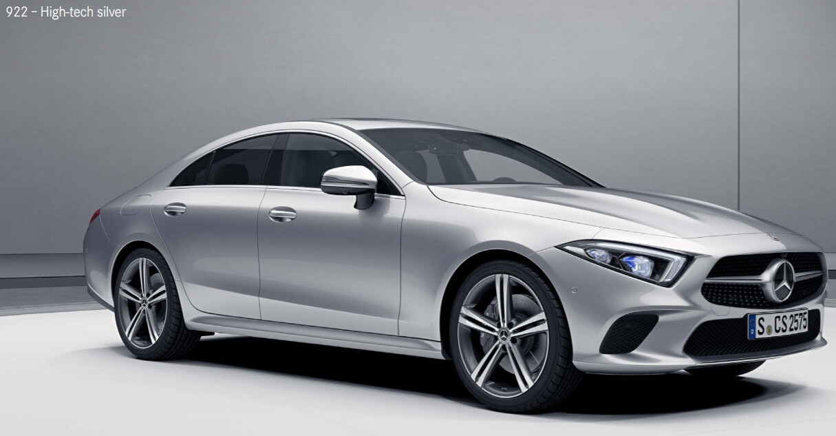 High-tech silver(색상 코드 : 922) 벤츠 CLS Coupe - High-tech silver(색상 코드 : 922)