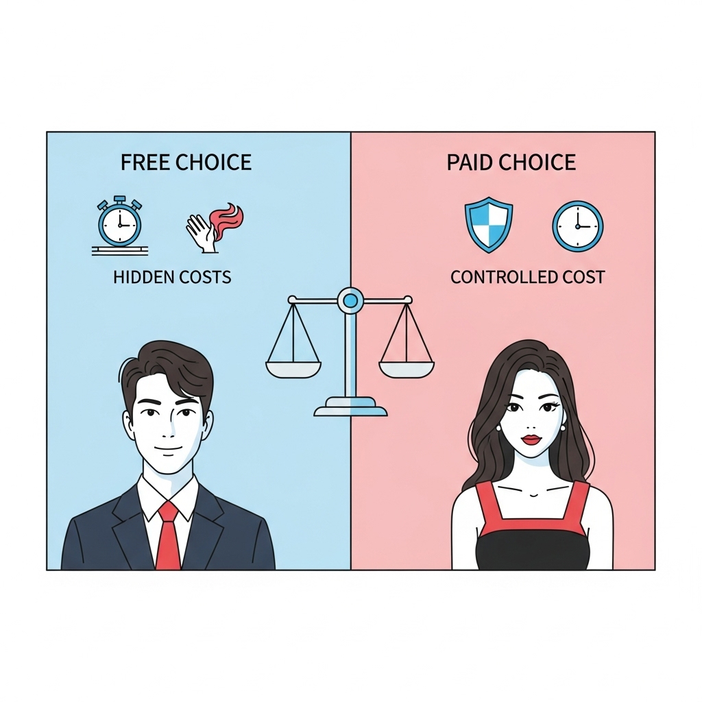 돈 기준 비교로 드러나는 손익분기