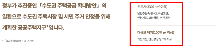 3기 신도시 사전청약 이란