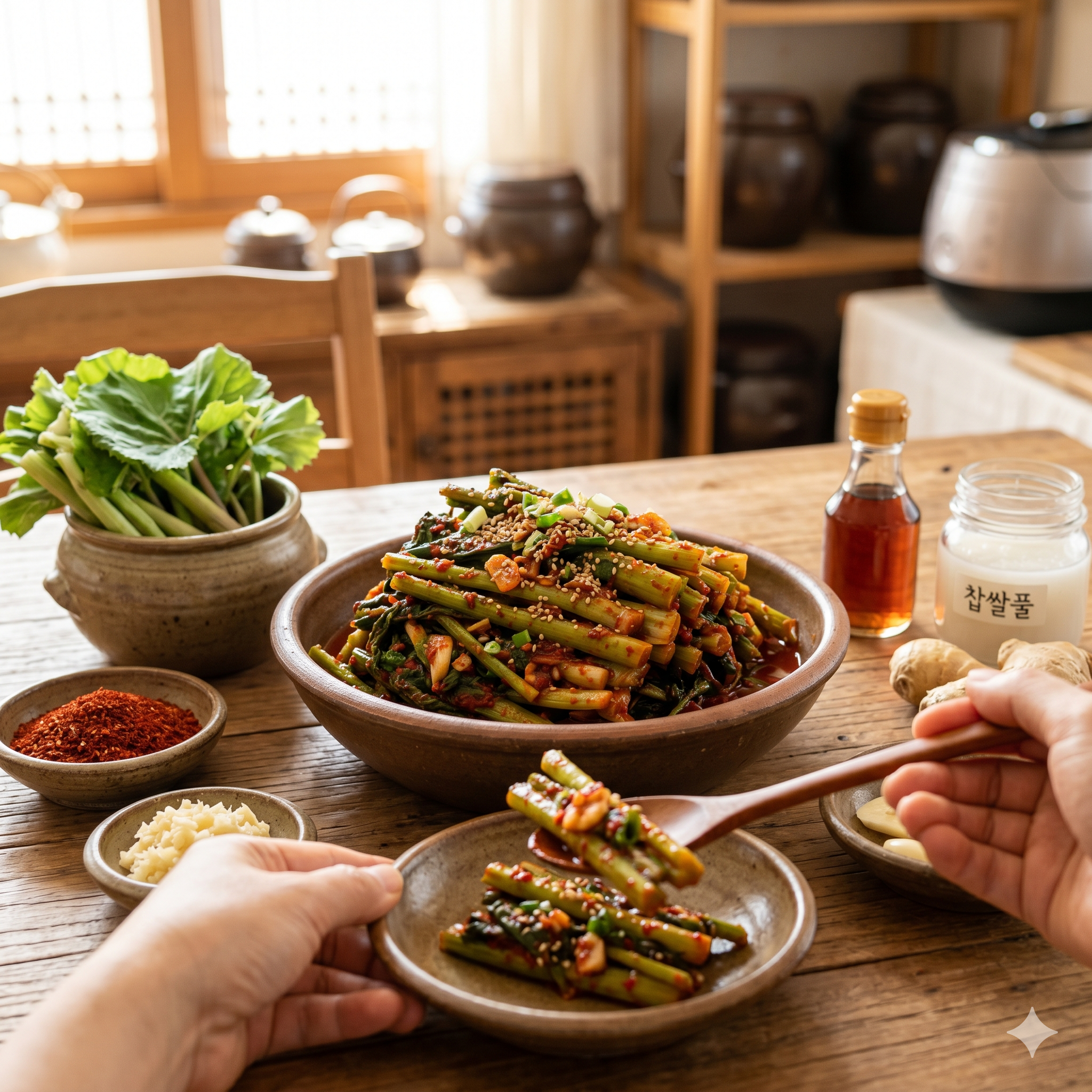 쌉싸름한 봄의 보약, 입맛 돋우는 머위김치 맛있게 담는법