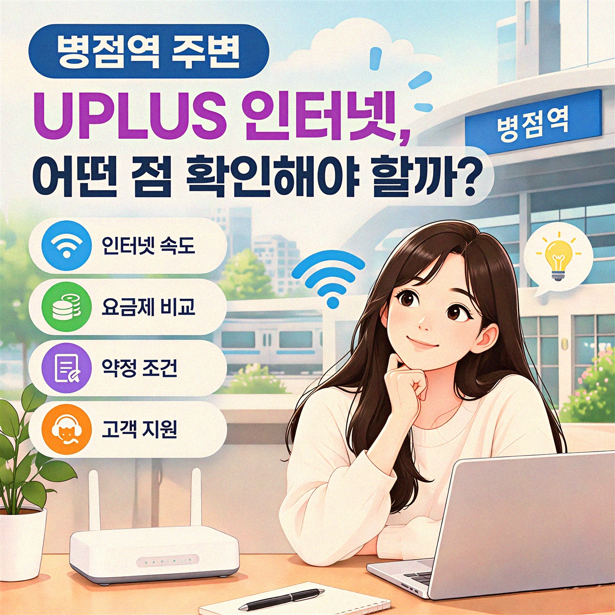 병점역 근처 UPLUS 기가 인터넷 변경, 뭘 봐야 할까?